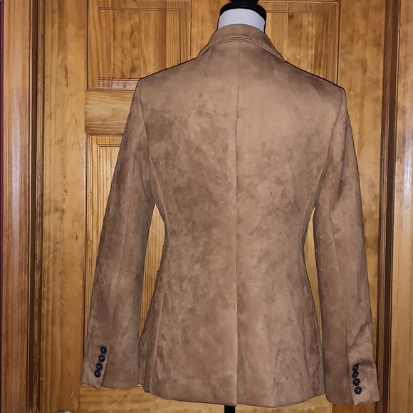 T Tahari Faux Leather Blazer - Picture 3 of 11